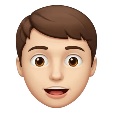 Male biting bottom lip sticker