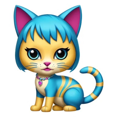 Monster high Cleo de nill cat animal sticker