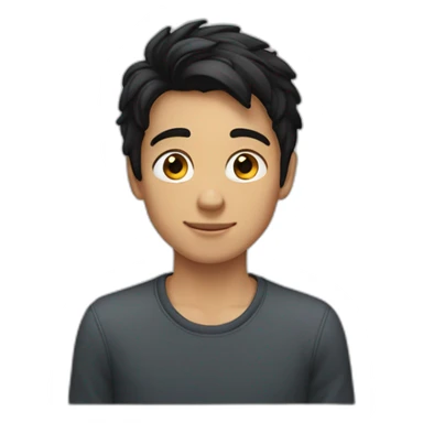 boy-smart-kind-browneyes-blackhair-sideparted sticker