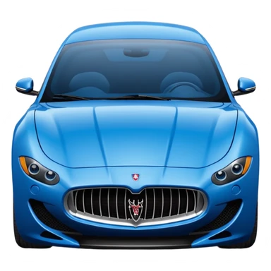 Blue Maserati sticker