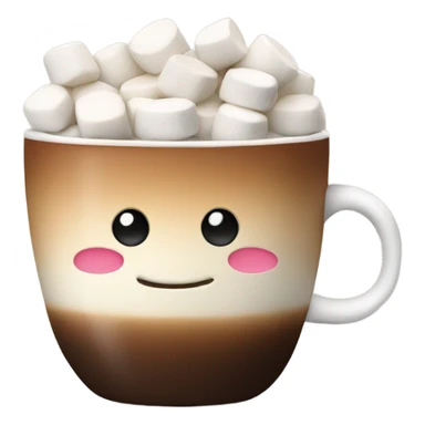 coffee with marshmallows sticker
