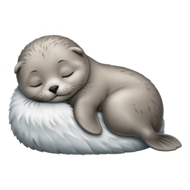 baby Seal sleeping sticker