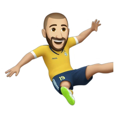 Karim benzema backflip sticker