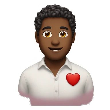 heart with jahiem in the middle sticker