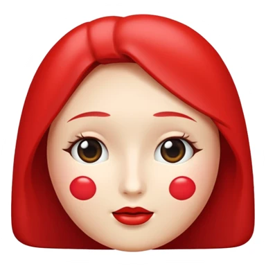 Fresita rosita sin cara pero cute y linda sticker