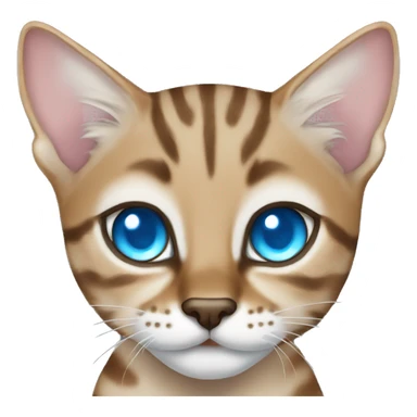 Lynx bengal cat with light Blue eyes sticker