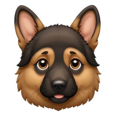 German shepherd puppy, sleepy sticker