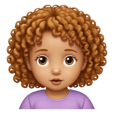A curly baby girl Who turns two today sticker