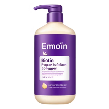 OGX Biotin & Collagen Conditioner Dark purple hair conditioner with biotin and collagen sticker