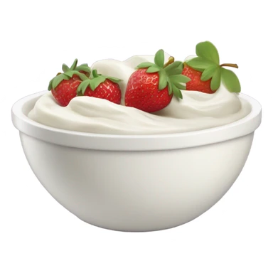 fruit yogurt bowl with strawberries and grapes sticker