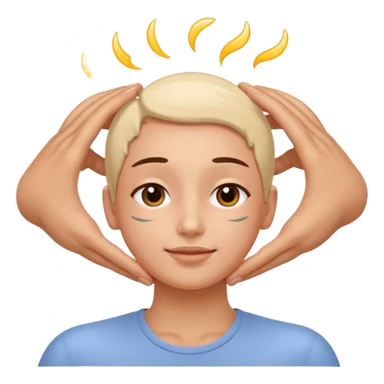 Head massage sticker