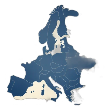 Europe map sticker
