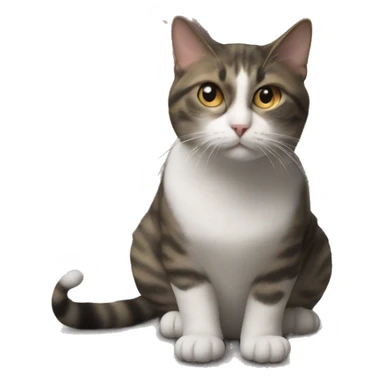 Cats behind a cat which reminds a Catsvill city  sticker