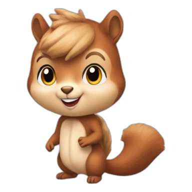 Taylor Swift dressed up as a squirrel sticker
