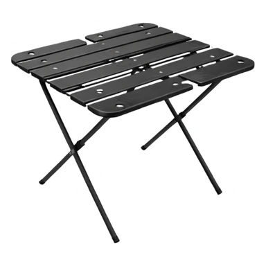 black Camping Table sticker