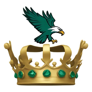 philadelphia eagles with a crown sticker