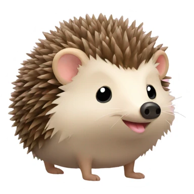hedgehog with a bow sticker