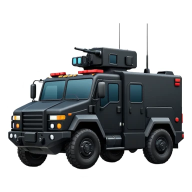 Need a SWAT truck emoji that I can copy and paste with no guns on top sticker