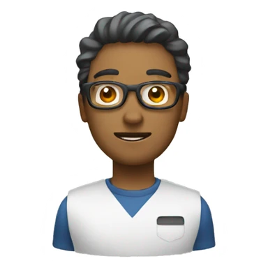 persona con una computadora  sticker