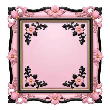 pink photo frame of a blossom sticker