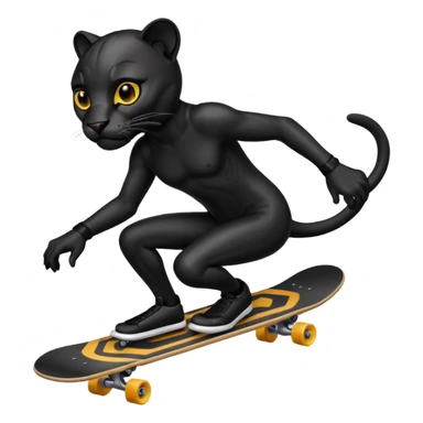 Panther skateboard  sticker