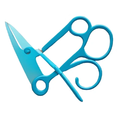 a piece of cloth with scissors, cut cloth sticker