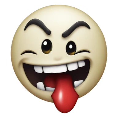 vampire smiley blowing a kiss sticker