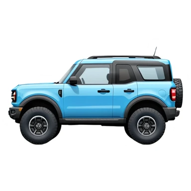 Ford bronco sport baby blue sticker