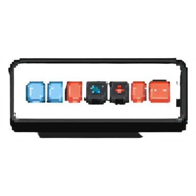 horizontal button sticker