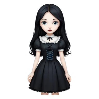 alice in wonderland gothic  sticker