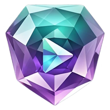 Alexandrite shaped Youtube play button sticker