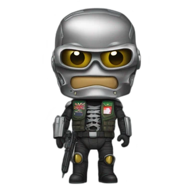 Terminator avec drapeau du togo sticker