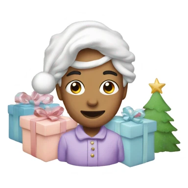 pastel christmas sticker