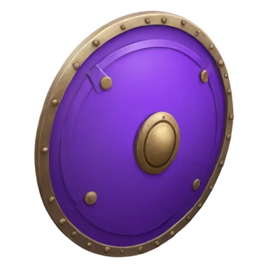 gladiator circular shield purple sticker