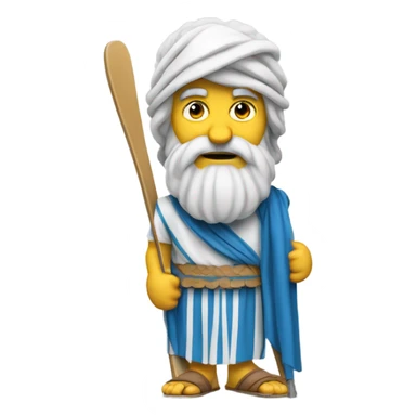 Socrates on pair of skis sticker