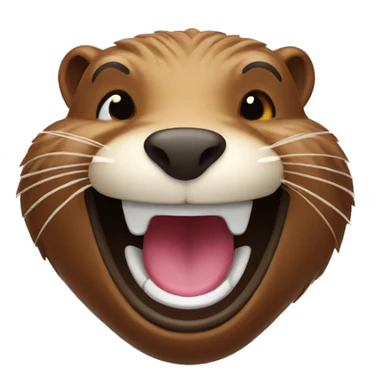 Laughing beaver  sticker