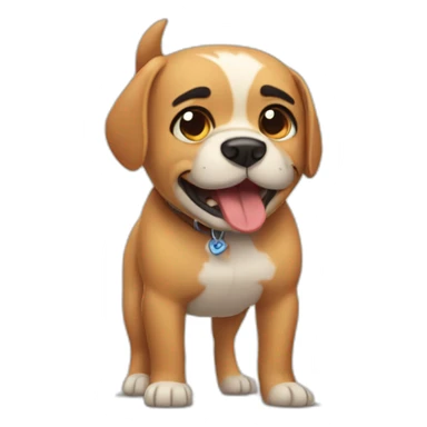 Dog América bullying  sticker