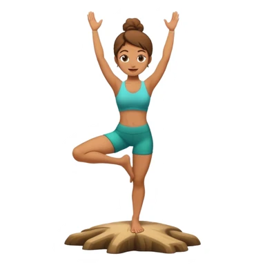 woman-doing-yoga-tree-pose sticker