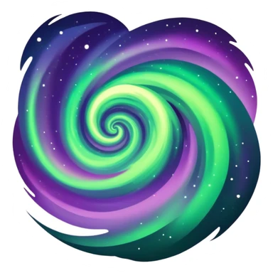 northern lights in the night sky sticker