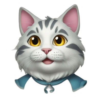 Alice in wonderland cat sticker
