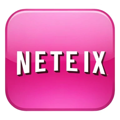Pink netflix sticker