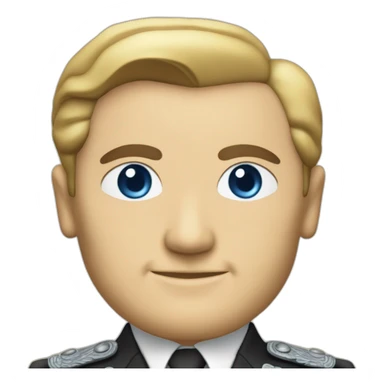 mustafa kemal ataturk with blue eyes and blonde sticker