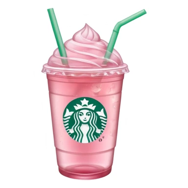 pink iced tea Starbucks drink sticker