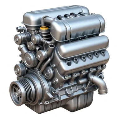 simplistic car engine sticker