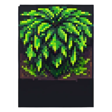 blocky pixelated Minecraft grass block emoji, less realistic sticker