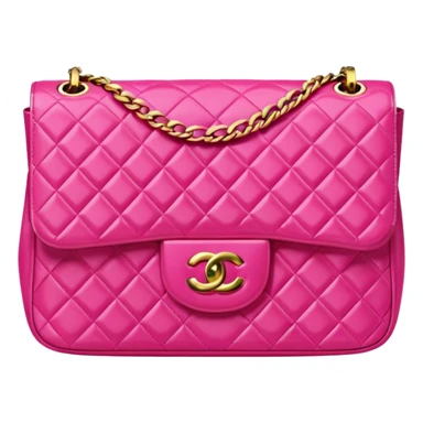 bright pink chanel bag sticker