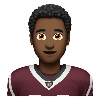 Maroon jersey number 24  sticker