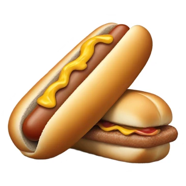 hot dog with gray bread sticker