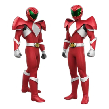 Power rangers red mighty morphin sticker