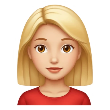 girl with shining face sticker